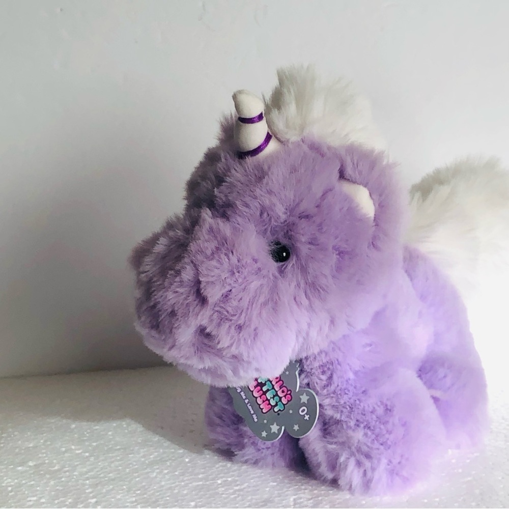 Beverly Hills Teddy Bear Co WORLDS SOFTEST PLUSH Stuffed Animal Pastel Unicorn